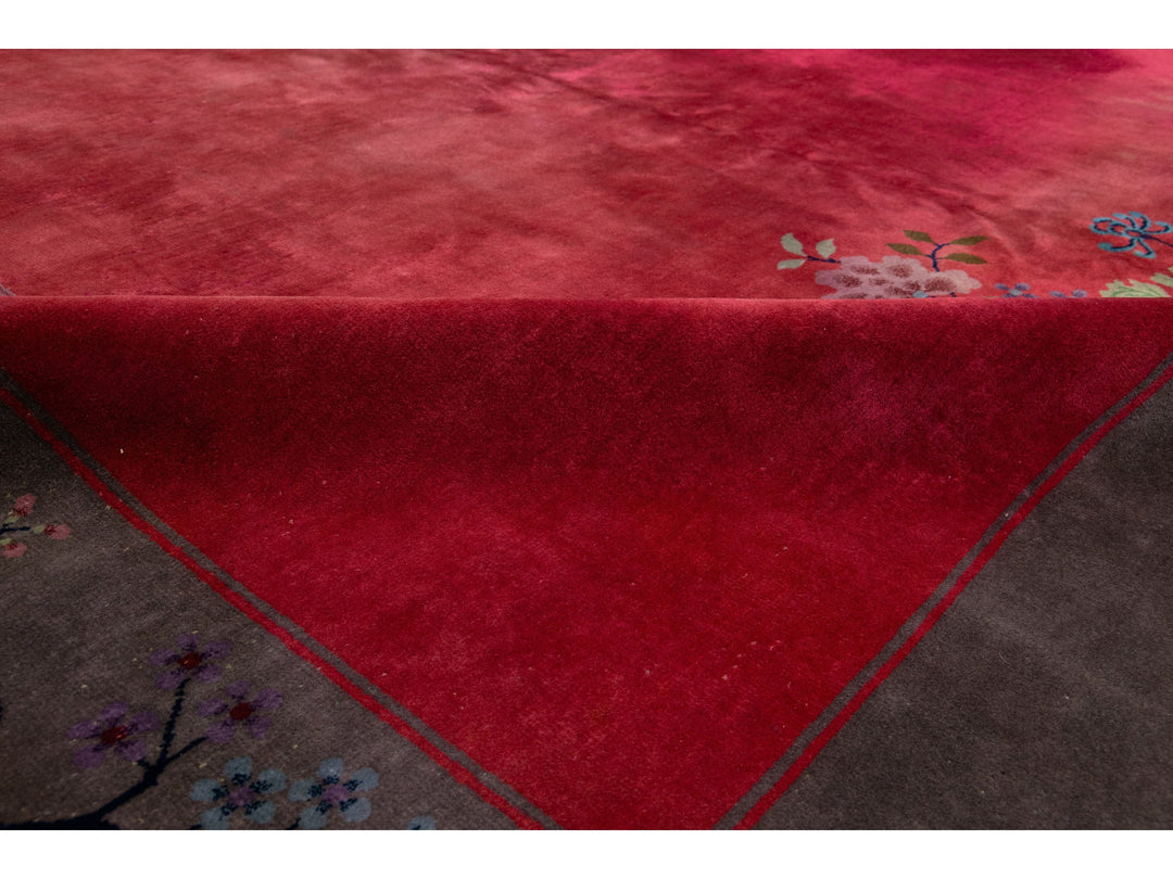 Antique Art Deco Chinese Rug 10 X 13