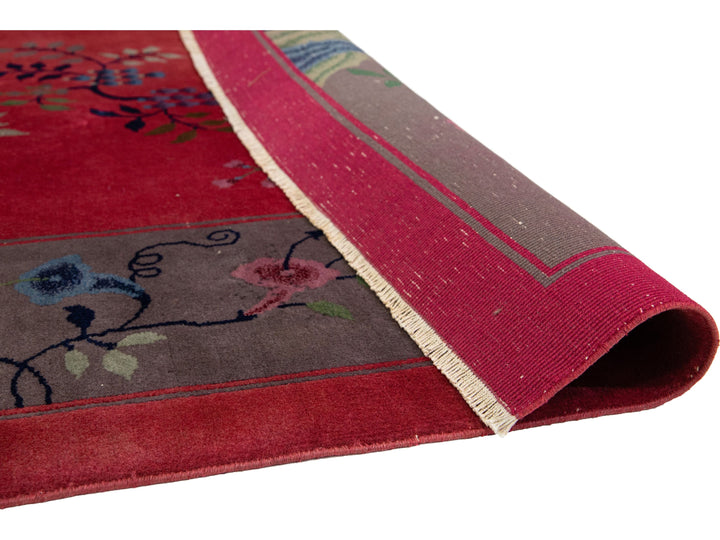 Antique Art Deco Chinese Rug 10 X 13