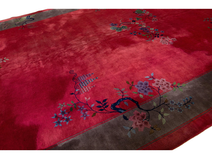 Antique Art Deco Chinese Rug 10 X 13