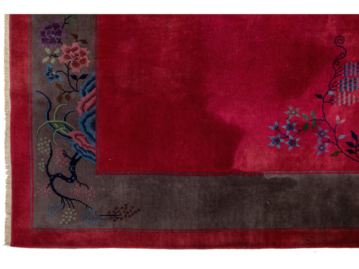 Antique Art Deco Chinese Rug 10 X 13