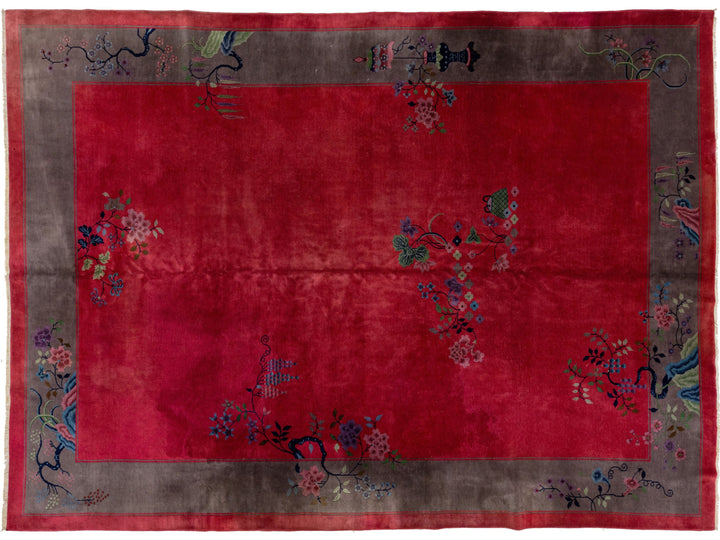 Antique Art Deco Chinese Rug 10 X 13