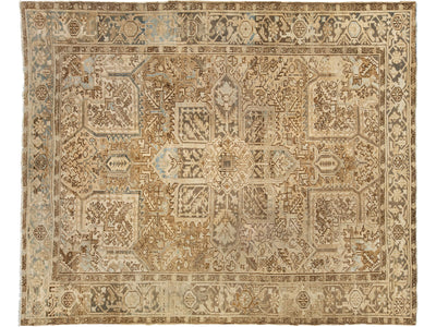 Antique Heriz Wool Rug 8 X 10