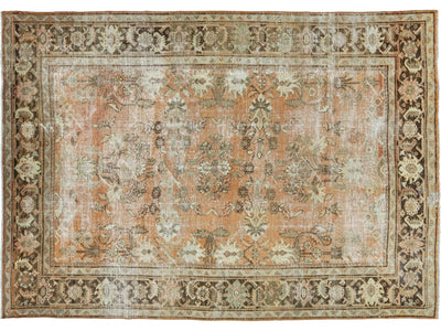 Antique Mahal Wool Rug 7 X 10