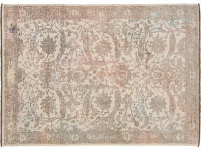 Modern Turkish Oushak Wool Rug 6 X 8