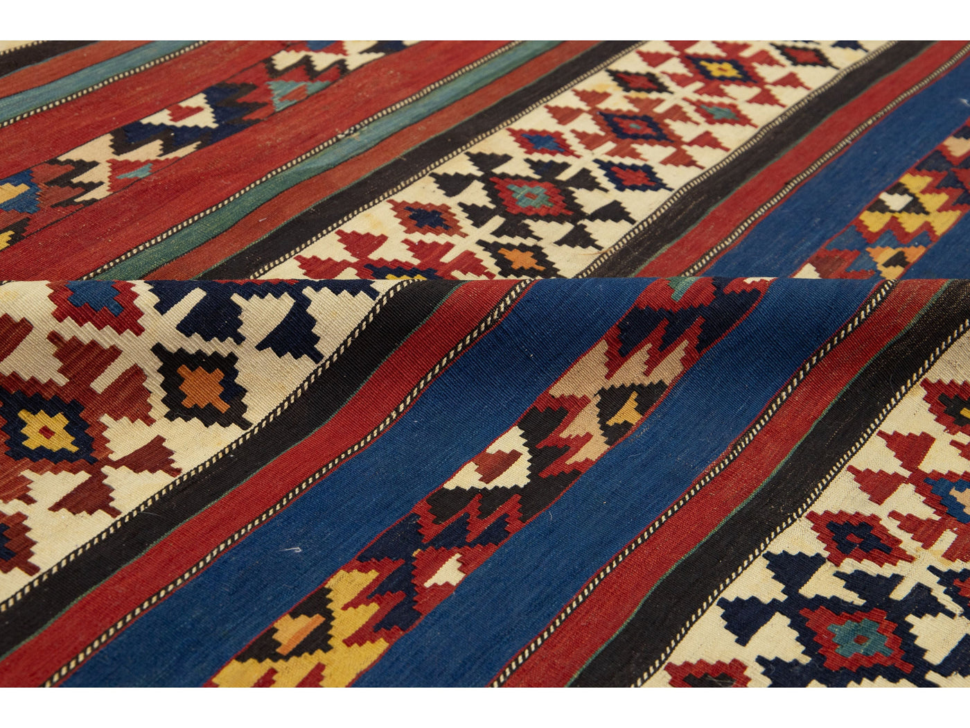 Vintage Turkish Kilim Wool Rug 5 X 11