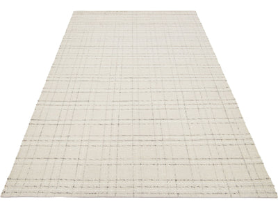 Modern Nantucket Collection Wool Rug 5 X 8