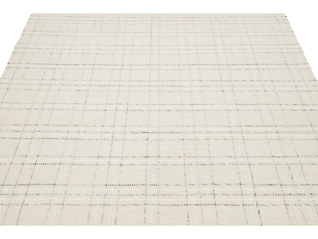 Modern Nantucket Collection Wool Rug 5 X 8
