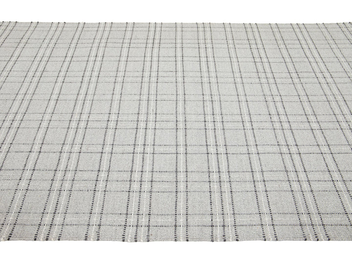 Modern Kilim Flatweave Wool Rug 5 X 8