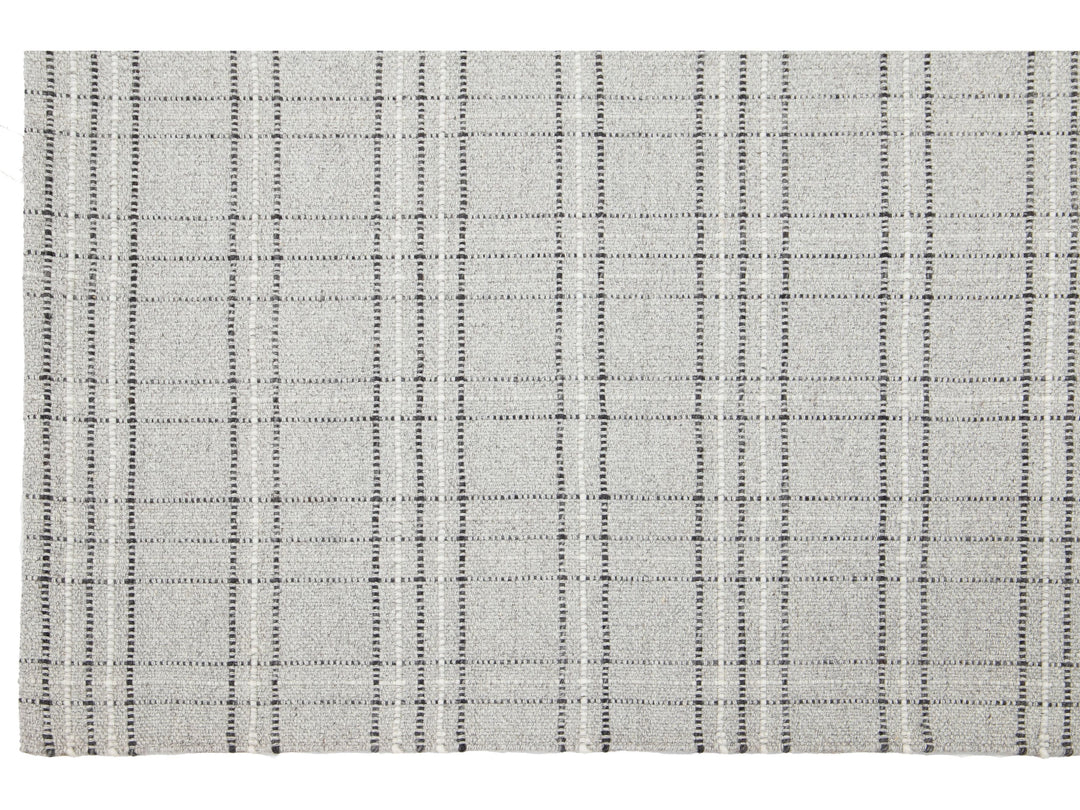 Modern Kilim Flatweave Wool Rug 5 X 8