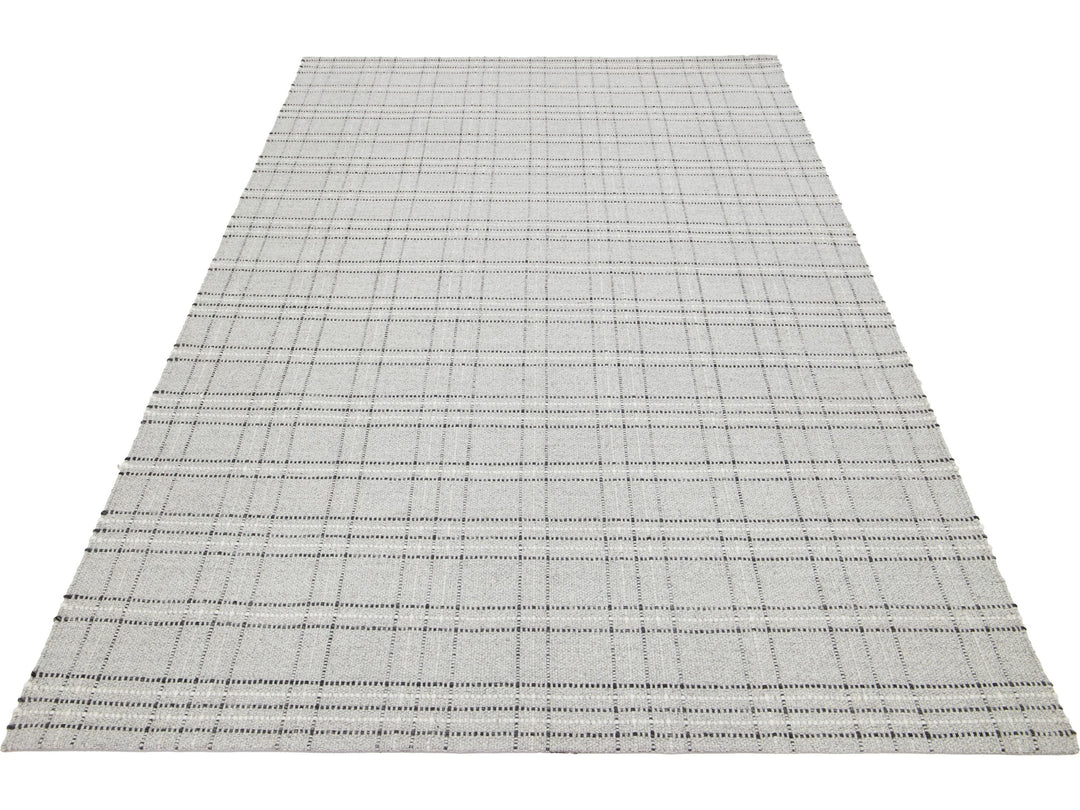 Modern Kilim Flatweave Wool Rug 5 X 8
