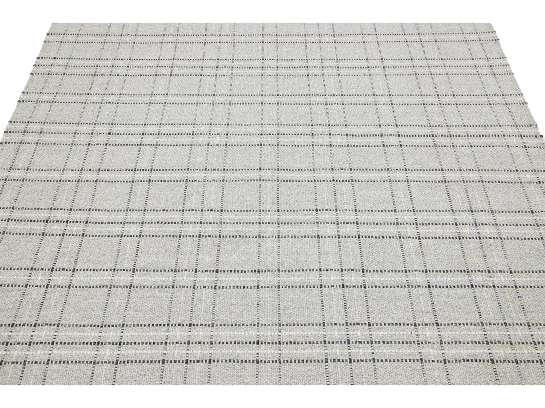 Modern Kilim Flatweave Wool Rug 5 X 8
