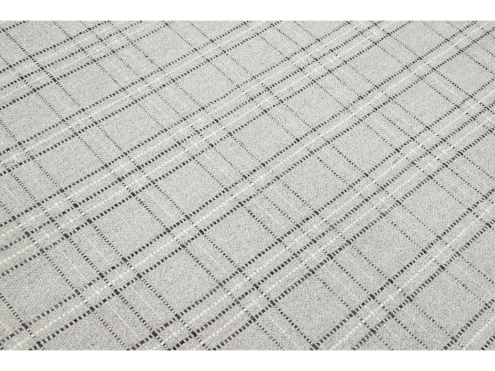 Modern Kilim Flatweave Wool Rug 5 X 8