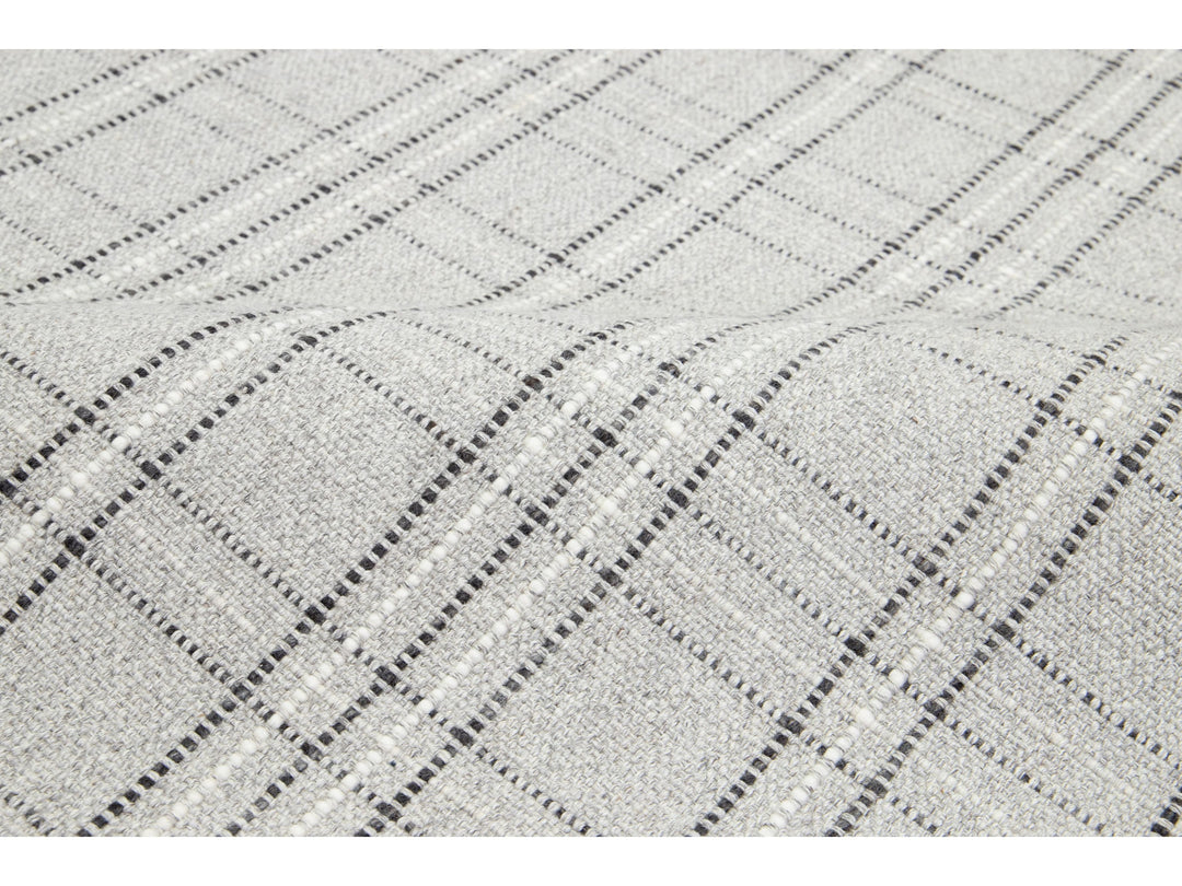 Modern Kilim Flatweave Wool Rug 5 X 8