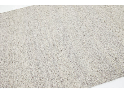 Modern Felted Wool Rug 5 X 8