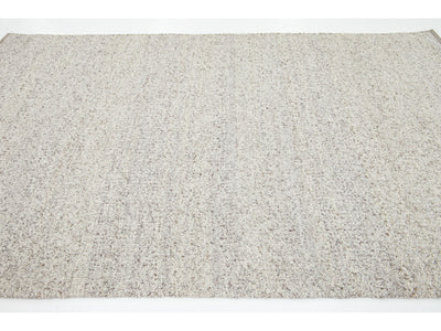 Modern Felted Wool Rug 5 X 8