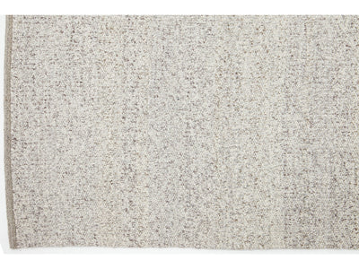 Modern Felted Wool Rug 5 X 8