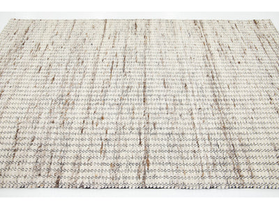 Modern Felted Wool Rug 5 X 8