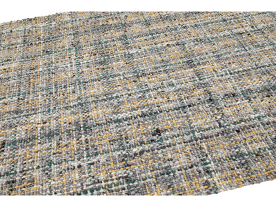 Modern Textured Wool Rug 5 X 8