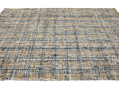 Modern Textured Wool Rug 5 X 8