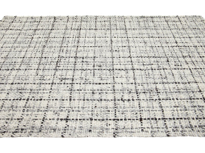 Modern Textured Wool Rug 5 X 8