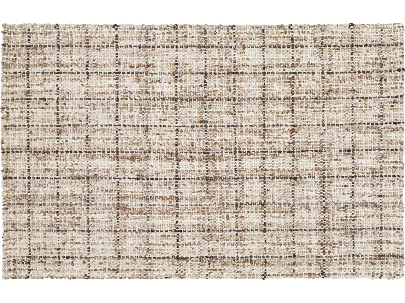 Modern Textured Wool Rug 5 X 8