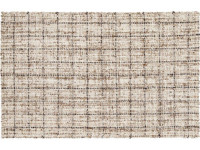 Modern Textured Wool Rug 5 X 8