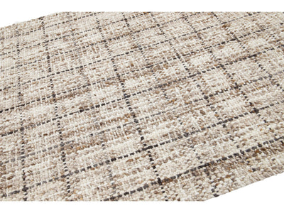 Modern Textured Wool Rug 5 X 8