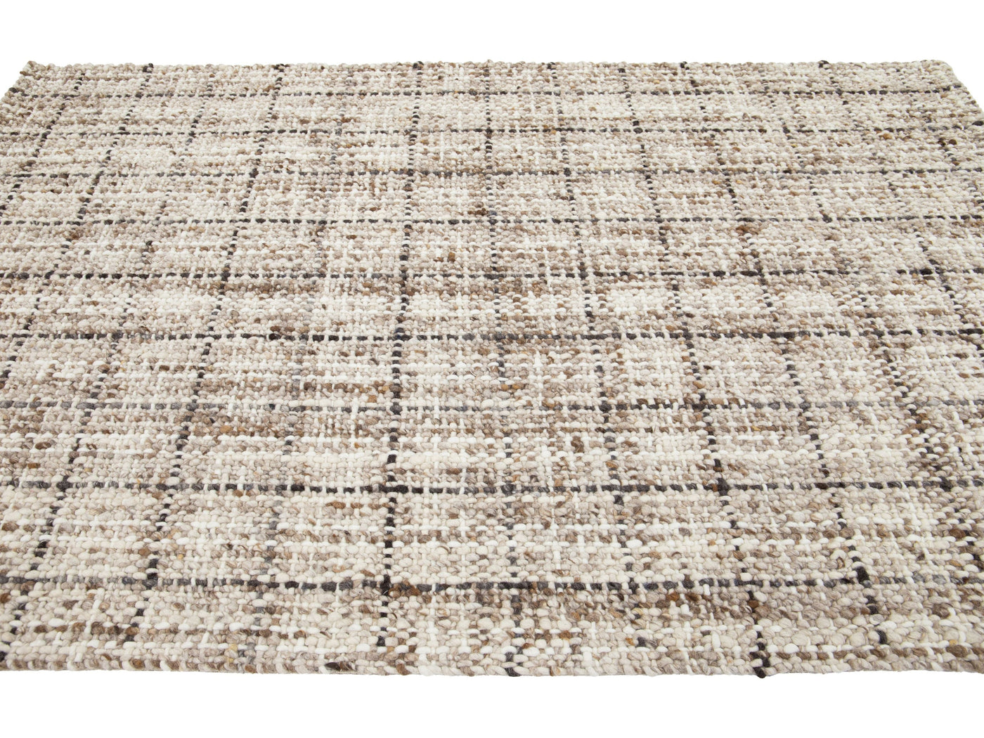 Modern Textured Wool Rug 5 X 8