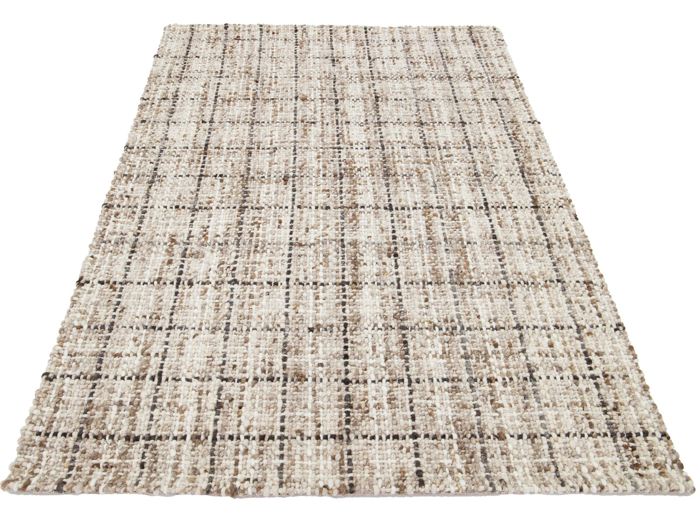 Modern Textured Wool Rug 5 X 8