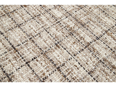 Modern Textured Wool Rug 5 X 8