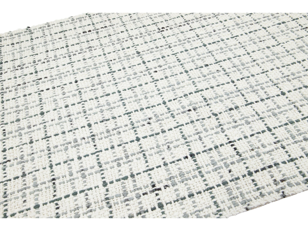 Modern Textured Wool Rug 5 X 8