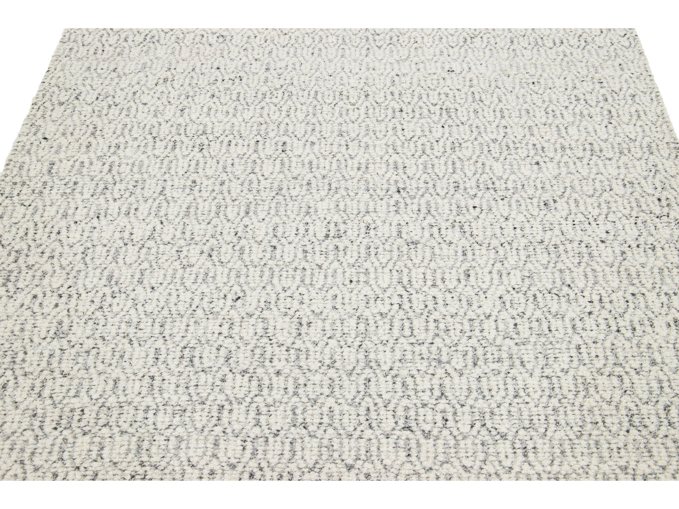 Modern Textured Wool Rug 5 X 8