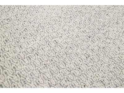 Modern Textured Wool Rug 5 X 8