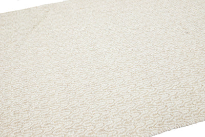 Modern Textured Wool Rug 5 X 8