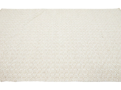 Modern Textured Wool Rug 5 X 8