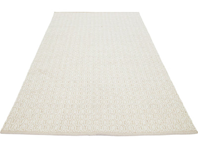 Modern Textured Wool Rug 5 X 8