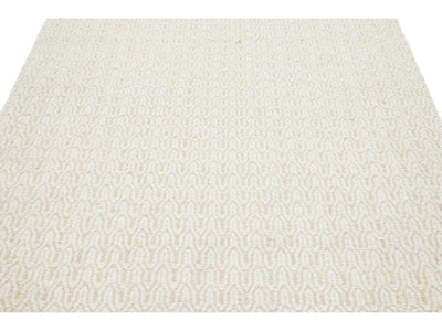 Modern Textured Wool Rug 5 X 8