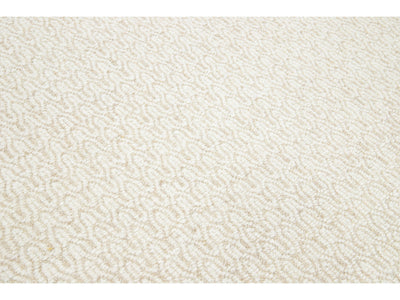 Modern Textured Wool Rug 5 X 8