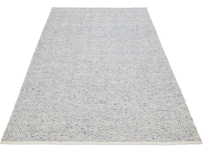 Modern Textured Wool Rug 5 X 8