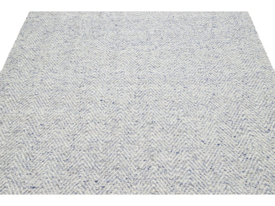 Modern Textured Wool Rug 5 X 8