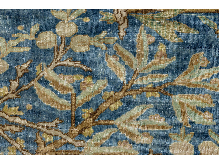 Antique Tabriz Wool Rug 9 X 13