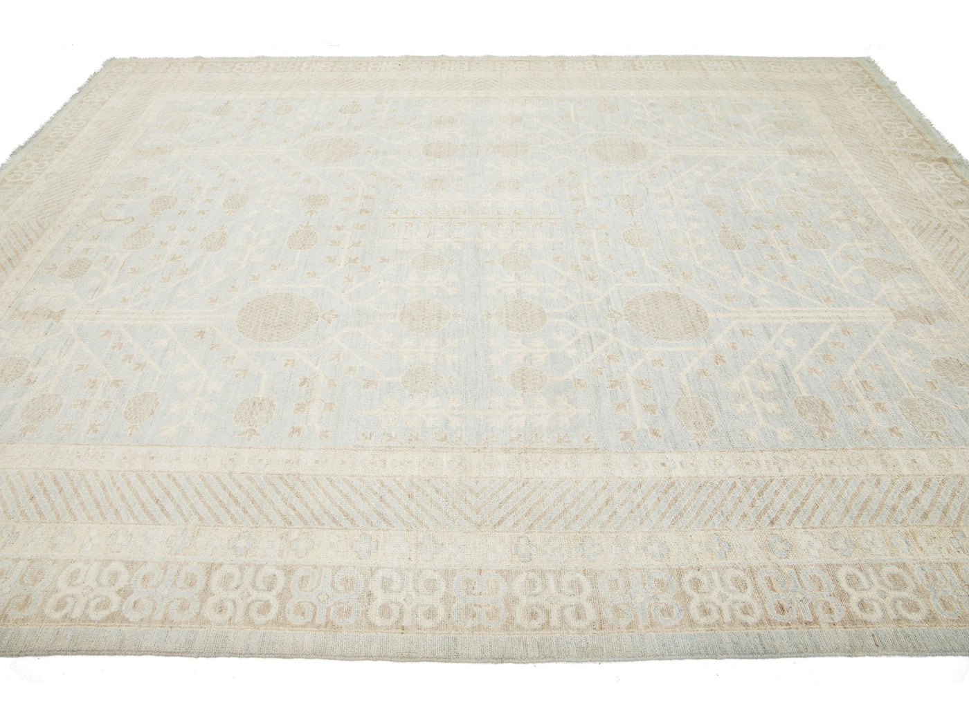 Modern Khotan Wool Rug 9 X 11