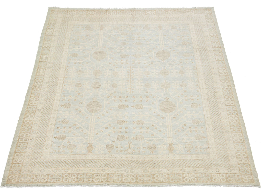 Modern Khotan Wool Rug 9 X 11