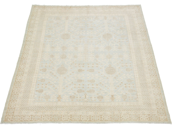 Modern Khotan Wool Rug 9 X 11