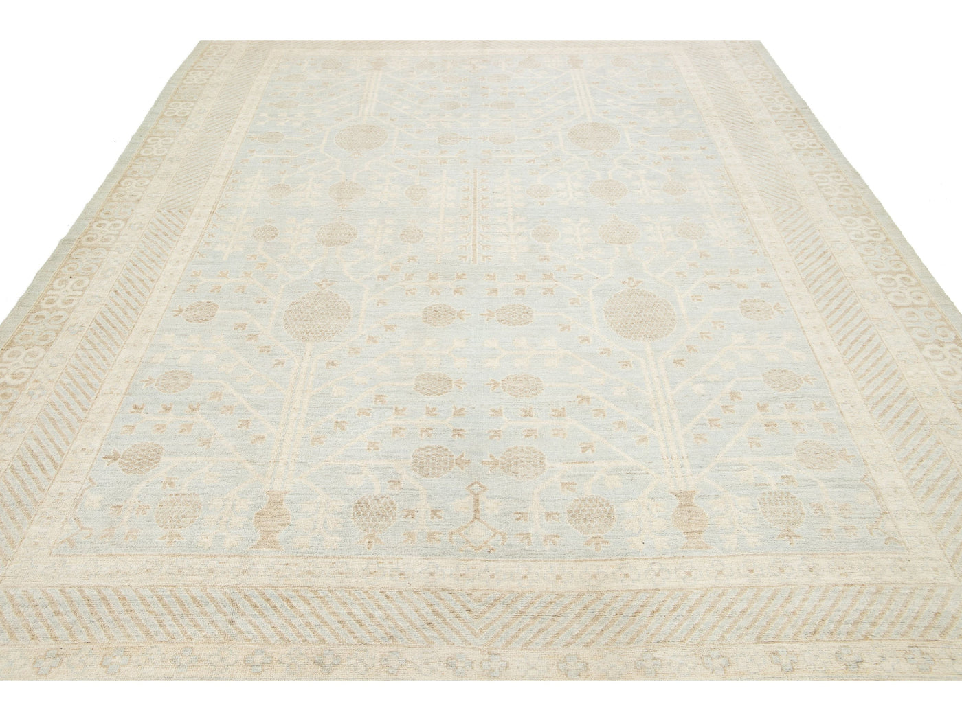 Modern Khotan Wool Rug 9 X 11