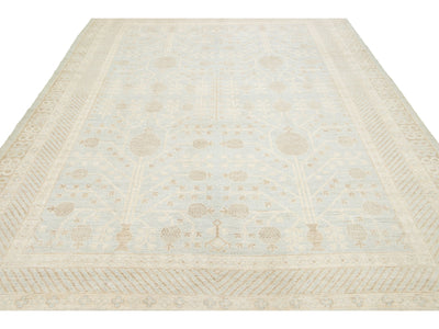 Modern Khotan Wool Rug 9 X 11