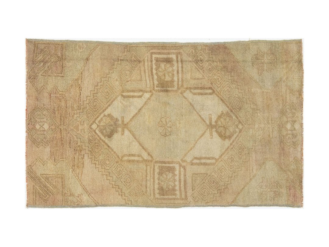 Vintage Turkish Anatolian Wool Rug 3 X 5