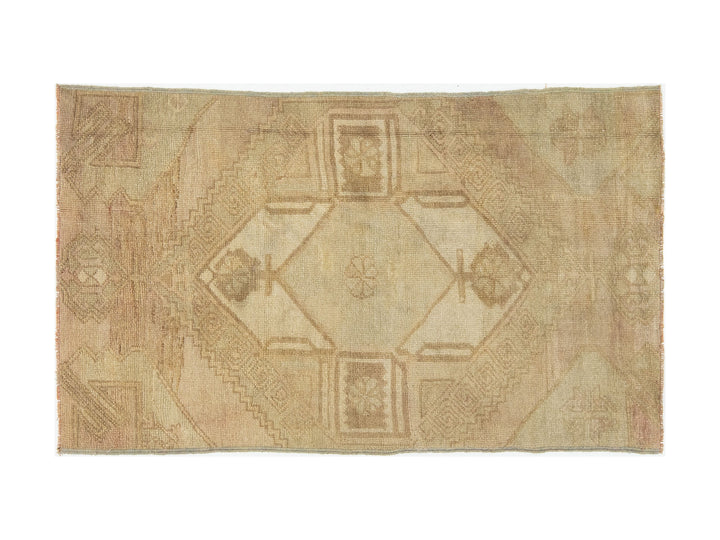 Vintage Turkish Anatolian Wool Rug 3 X 5