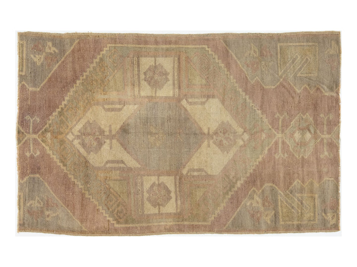 Vintage Turkish Anatolian Wool Rug 3 X 5