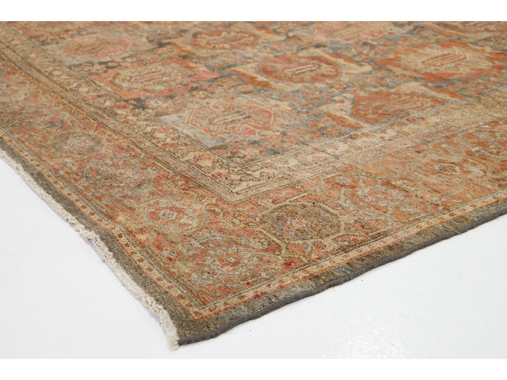 Antique Malayer Wool Rug 10 x 17